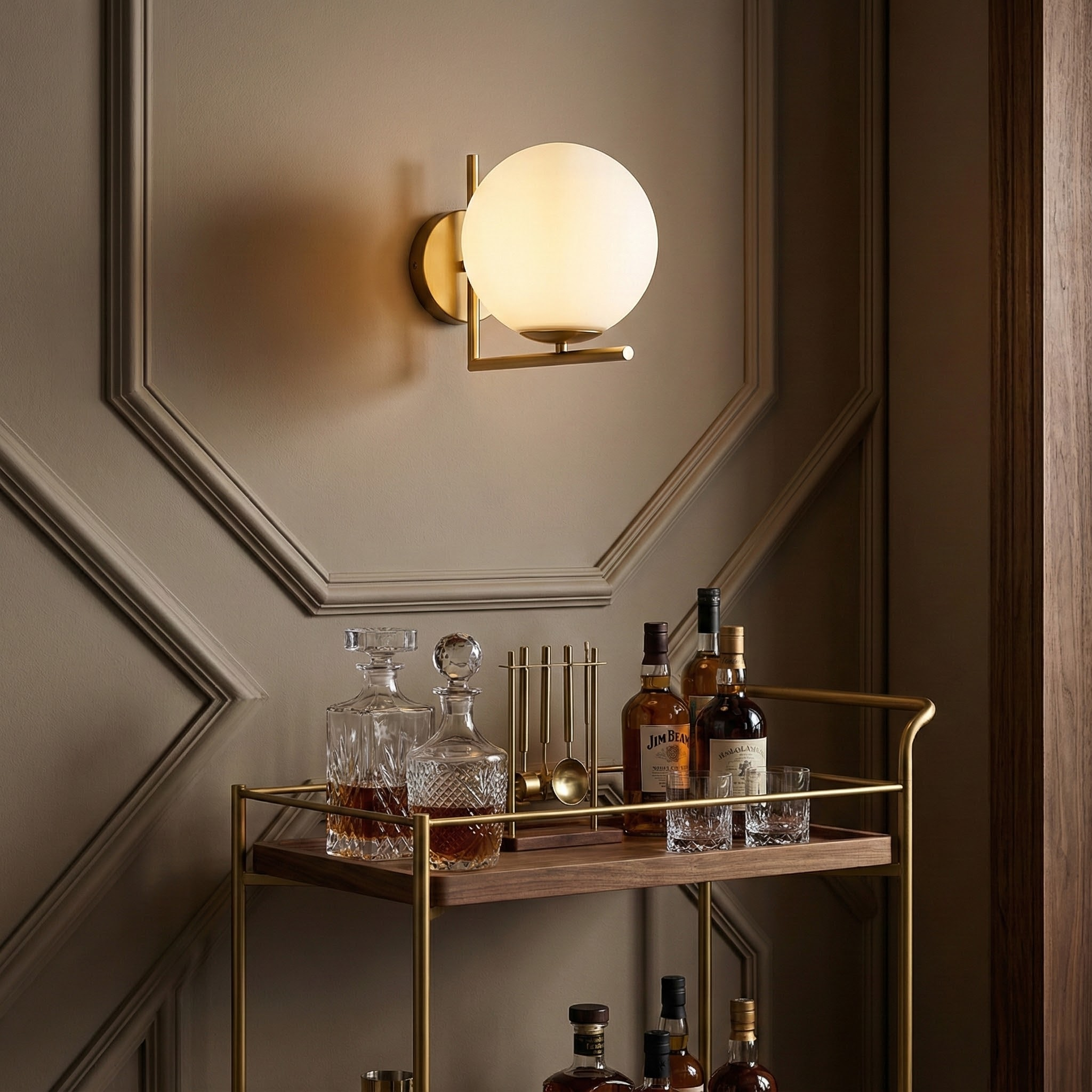 Luna Glow Contemporary Wall Light with Soft Diffuser