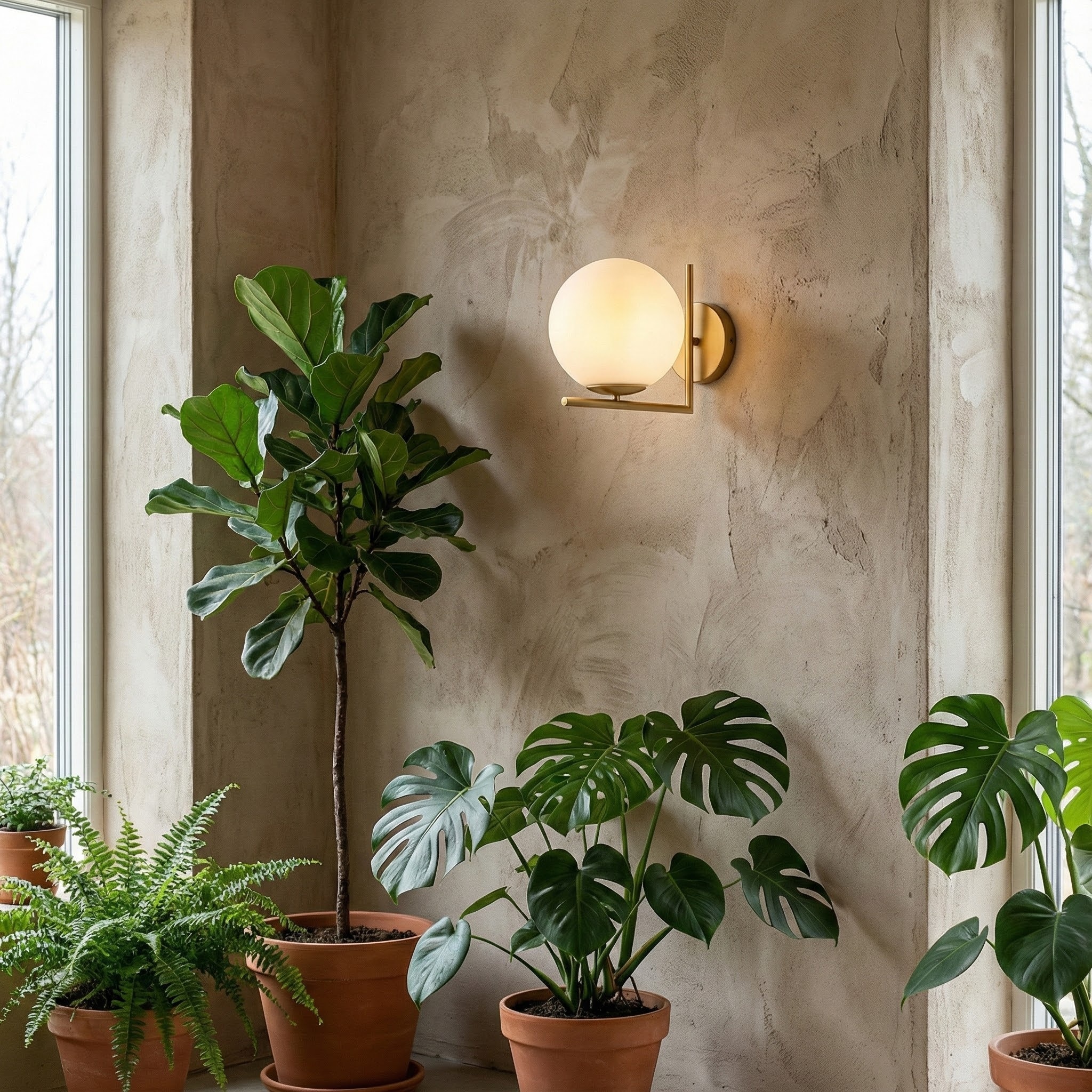Luna Glow Contemporary Wall Light with Soft Diffuser