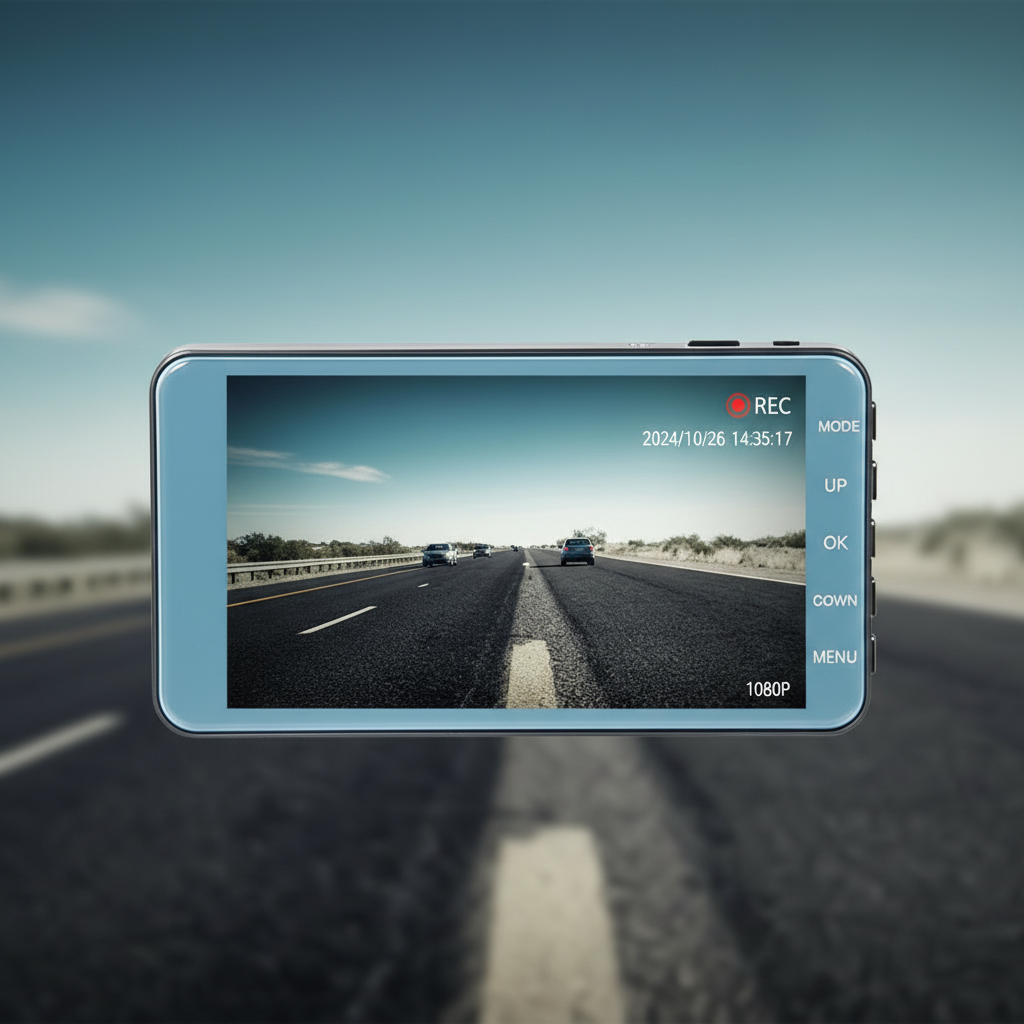 Dual Dash Camera with Night Vision – Front and Rear 1080P HD Recording