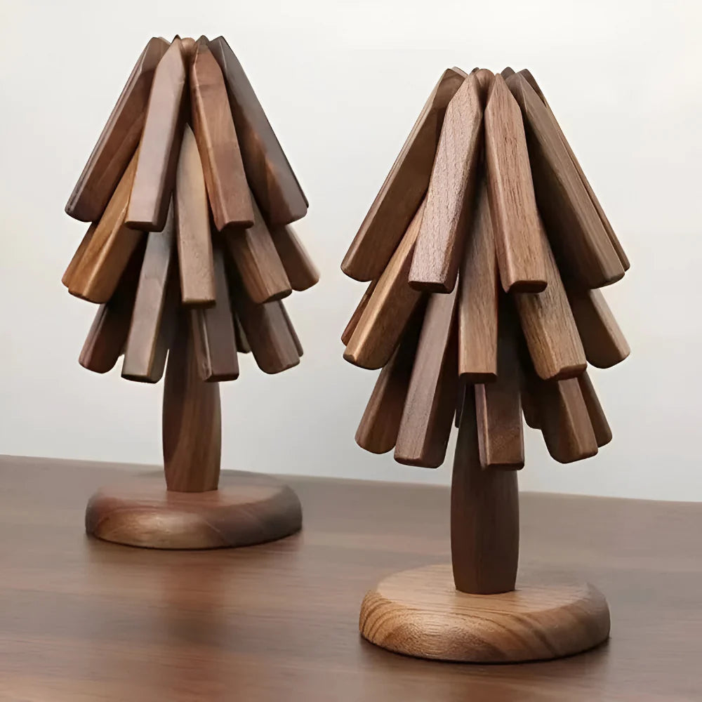 Elegant Walnut Table Protector for Stylish Dining