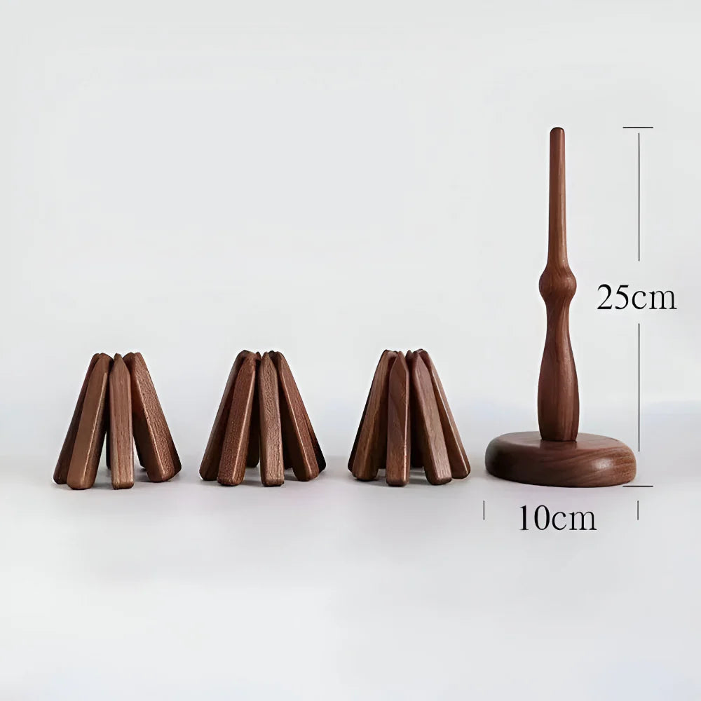 Elegant Walnut Table Protector for Stylish Dining