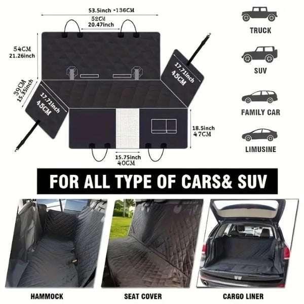 Spacious Car Seat Extender for Pets | Durable Design for Large Dogs
