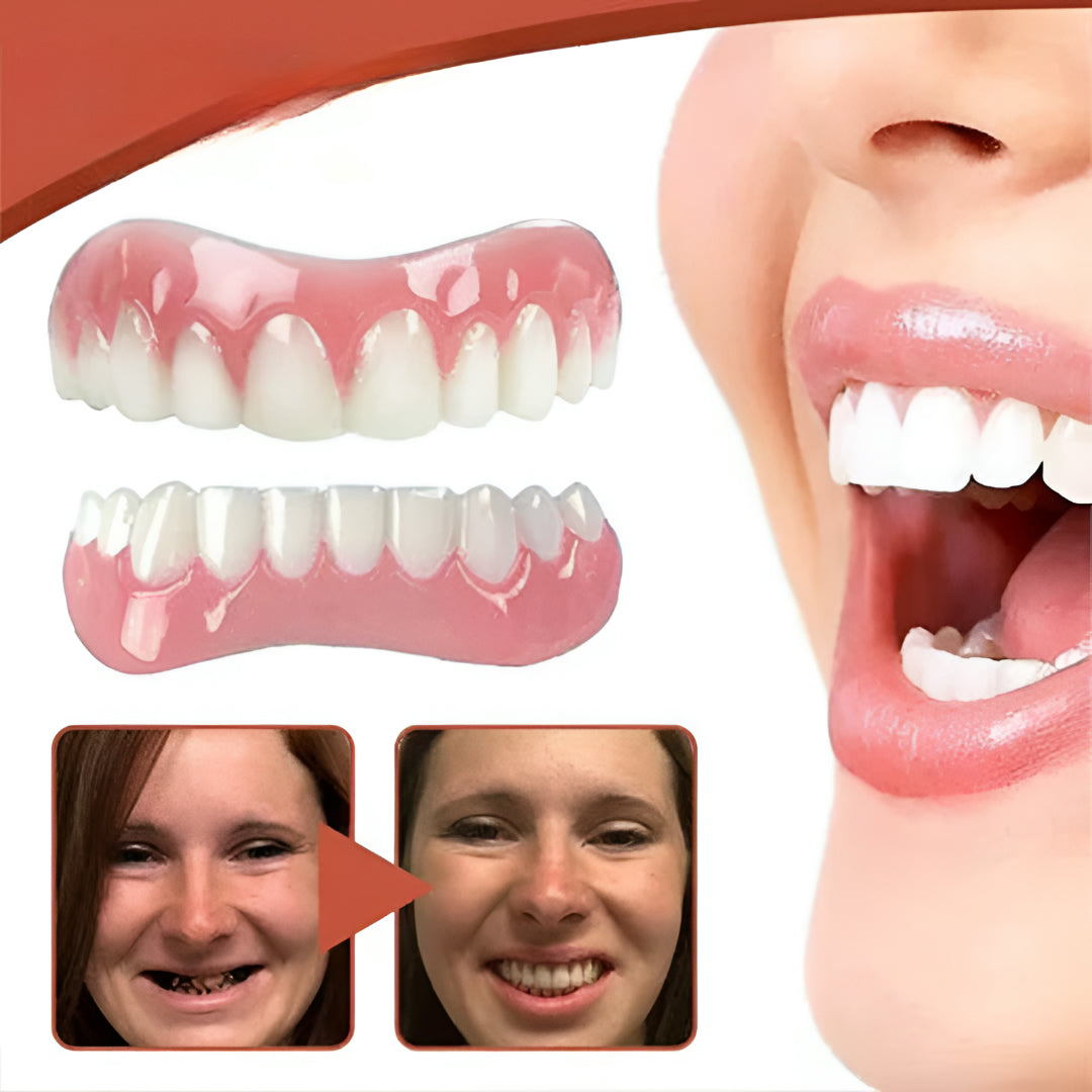 Comfort Fit Silicone Denture Replacement Set for a Natural Smile