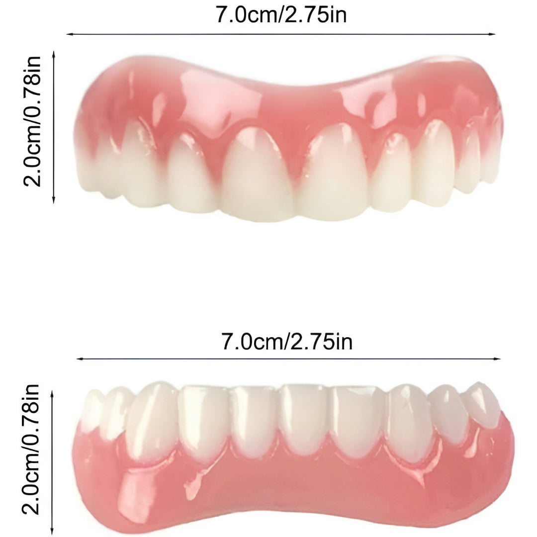 Comfort Fit Silicone Denture Replacement Set for a Natural Smile