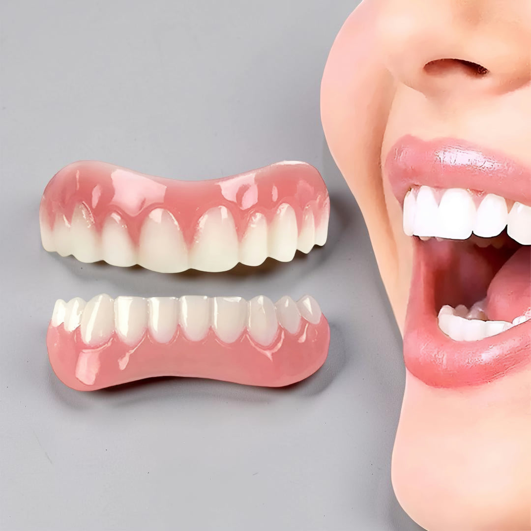 Comfort Fit Silicone Denture Replacement Set for a Natural Smile