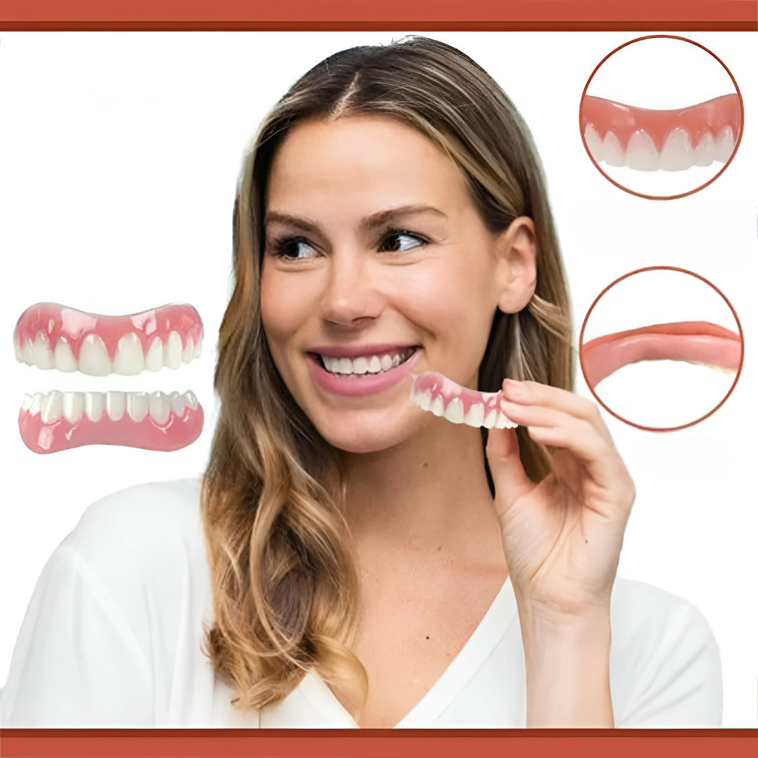 Comfort Fit Silicone Denture Replacement Set for a Natural Smile