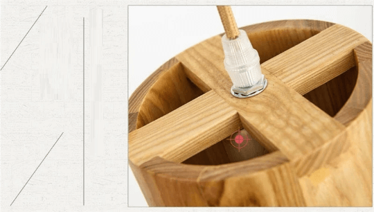 Handmade Designer Simple Wood Pendant Light - Taavita Kitchen Island Light