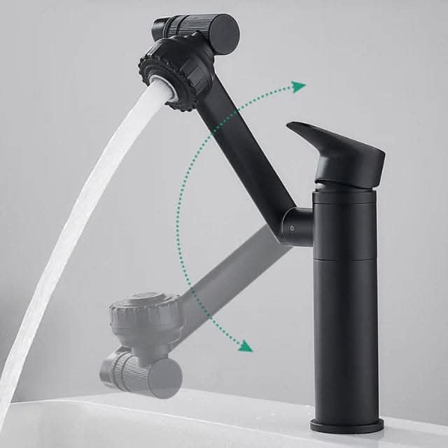 Adaptable 360° Swivel Faucet with Spray Feature for Sinks