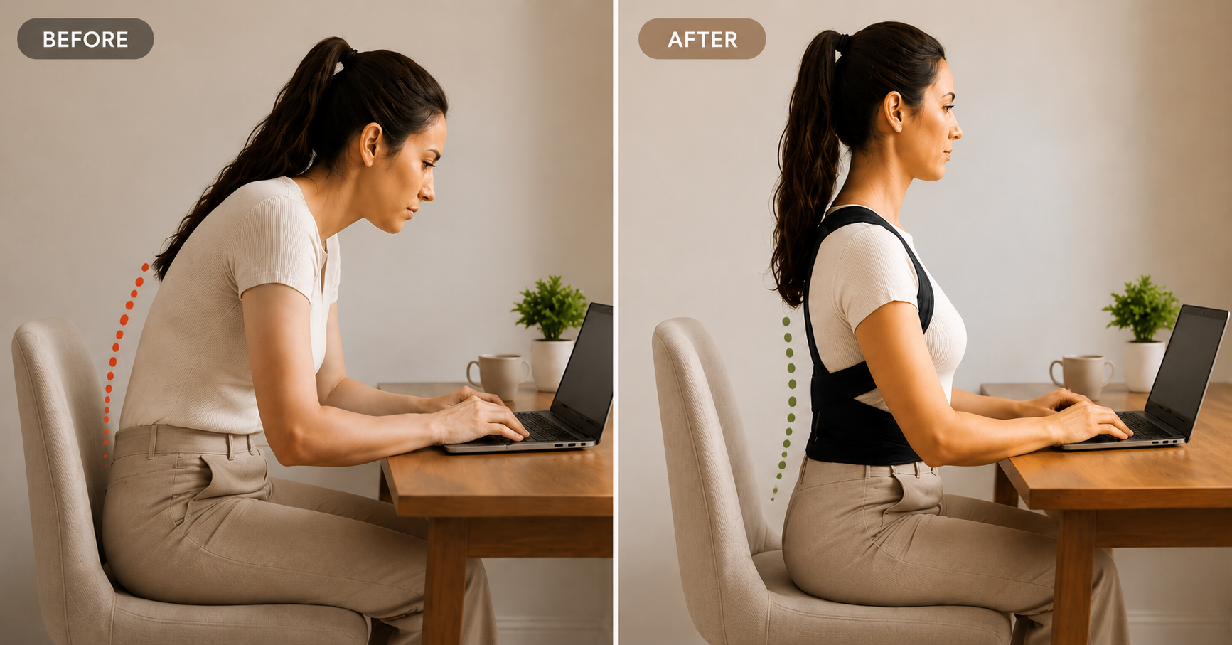 Adjustable Cross-Back Support Posture Brace for Men and Women - 5 Sizes, Breathable Neoprene