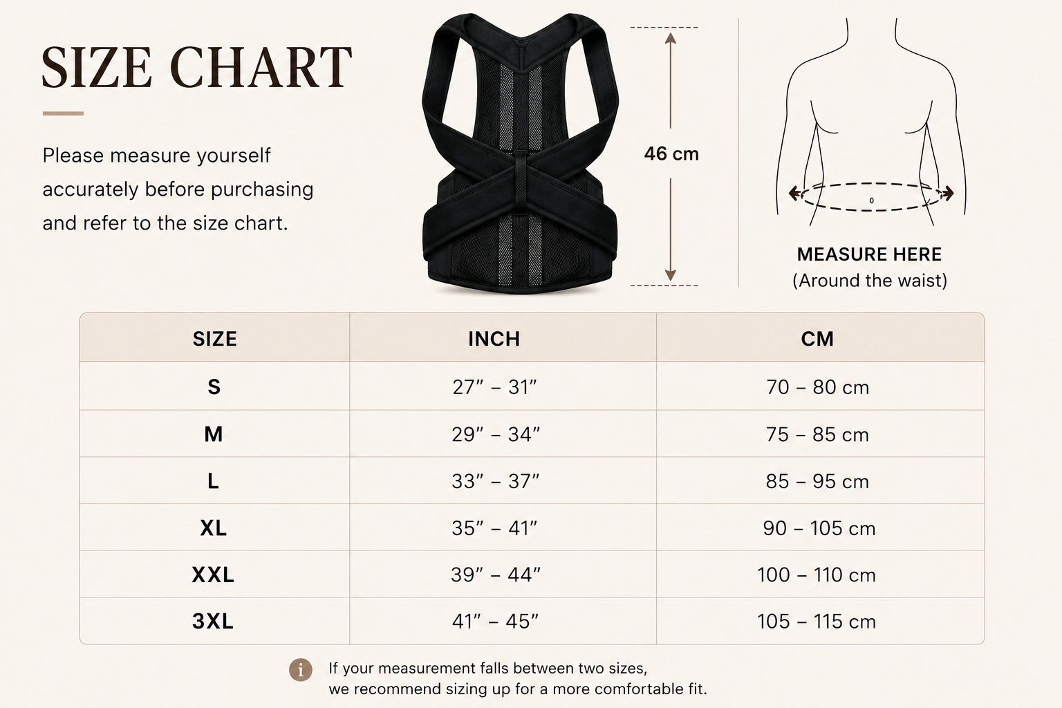Adjustable Cross-Back Support Posture Brace for Men and Women - 5 Sizes, Breathable Neoprene
