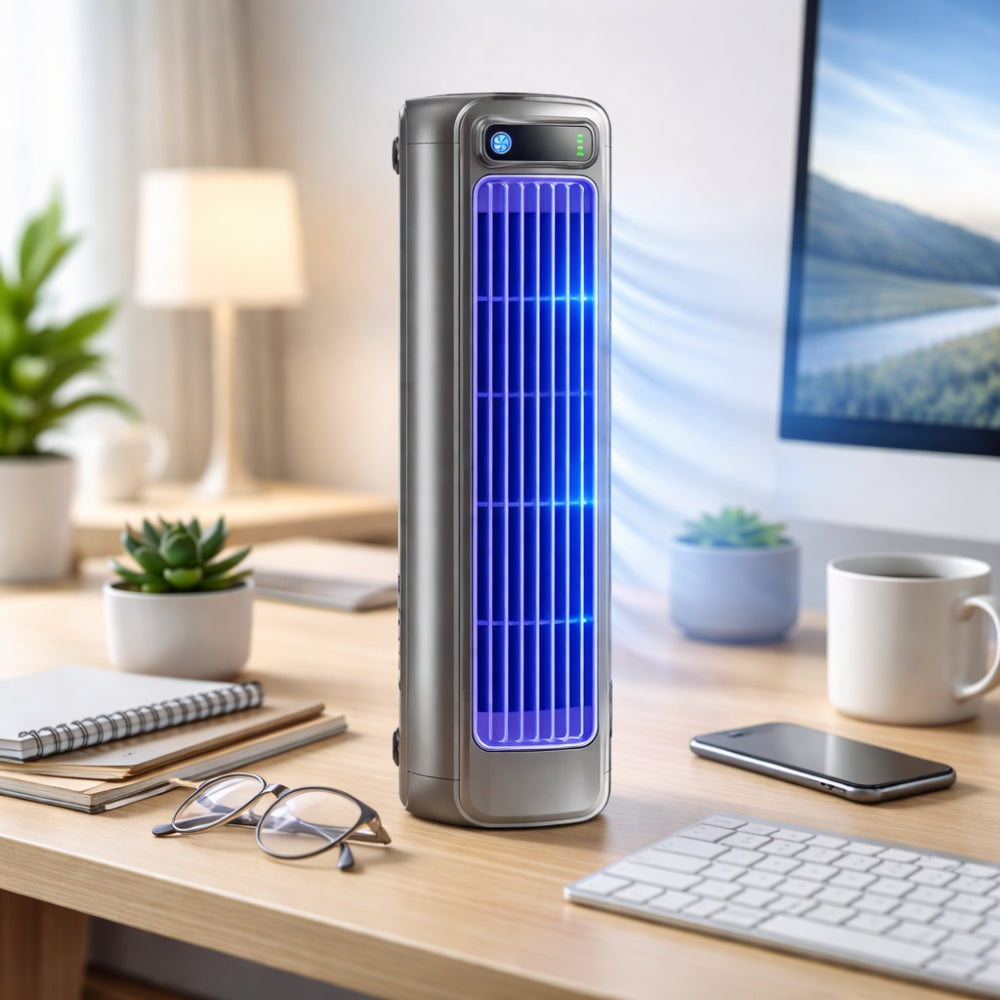 Space-Saving Tower Fan with Adjustable Speed Settings