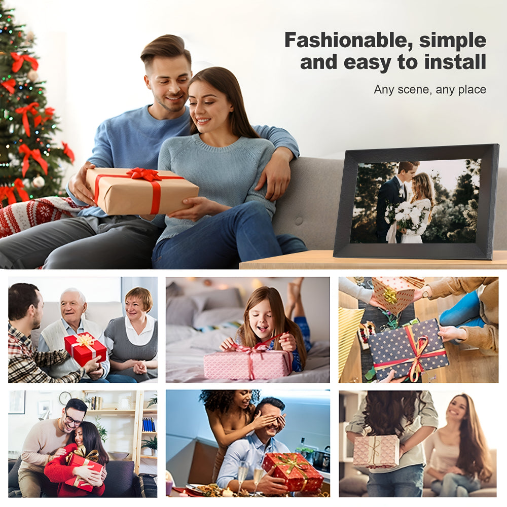Smart Digital Photo Frame with Touch Display and WiFi Connectivity