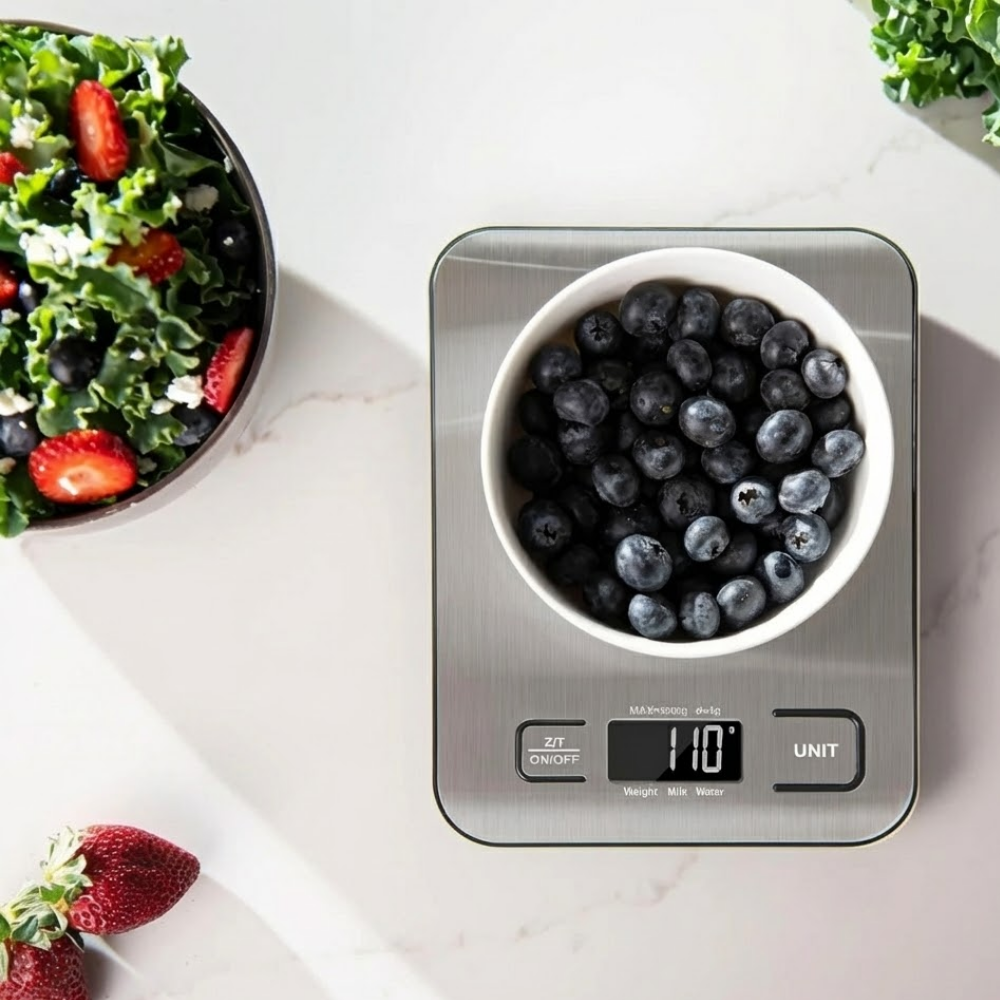 Precision Kitchen Weighing Scale – Sleek Stainless Steel Design