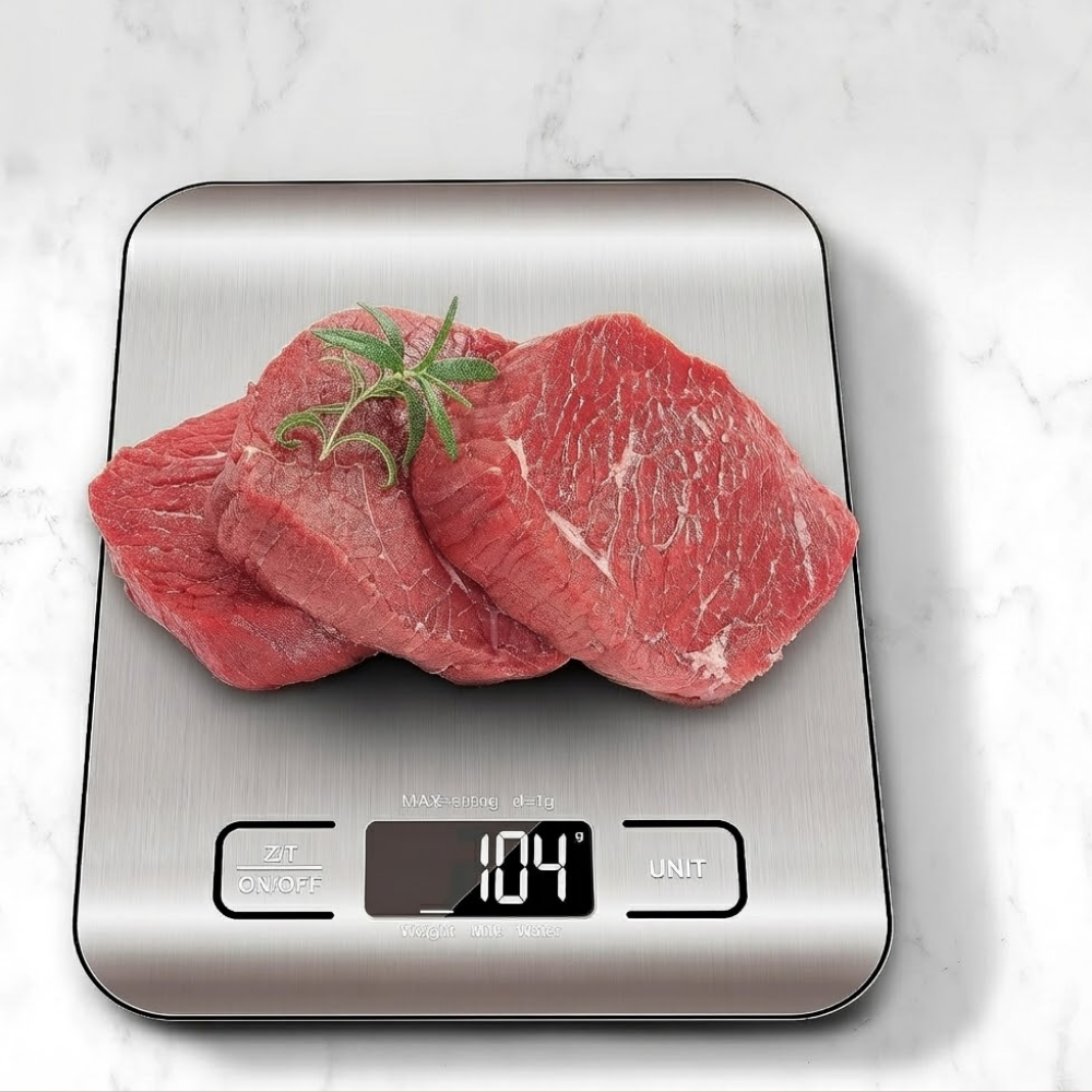 Precision Kitchen Weighing Scale – Sleek Stainless Steel Design