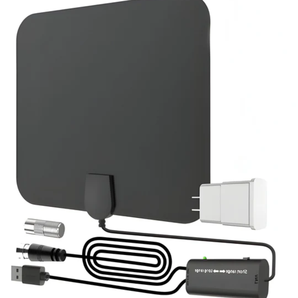 Indoor HDTV Antenna with Signal Amplifier for Local Broadcasts