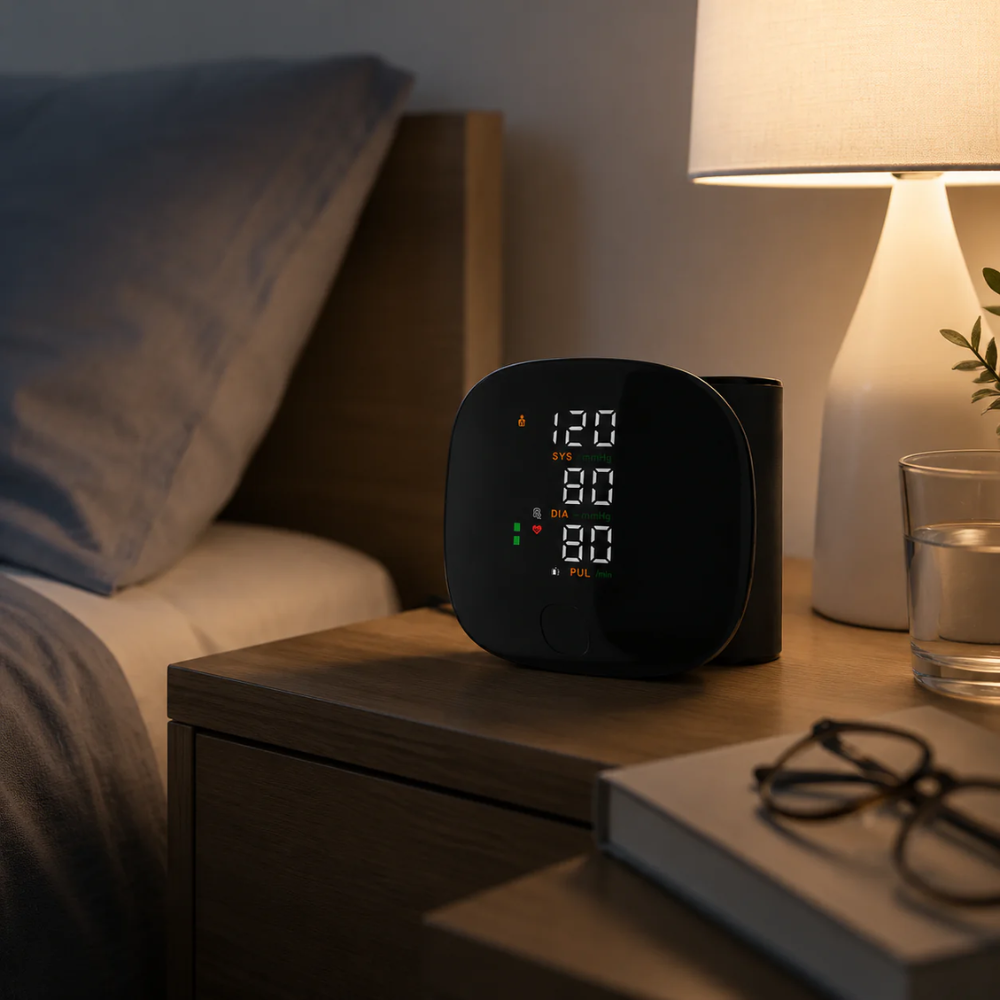 Portable Digital Blood Pressure Monitor for Travel and Home