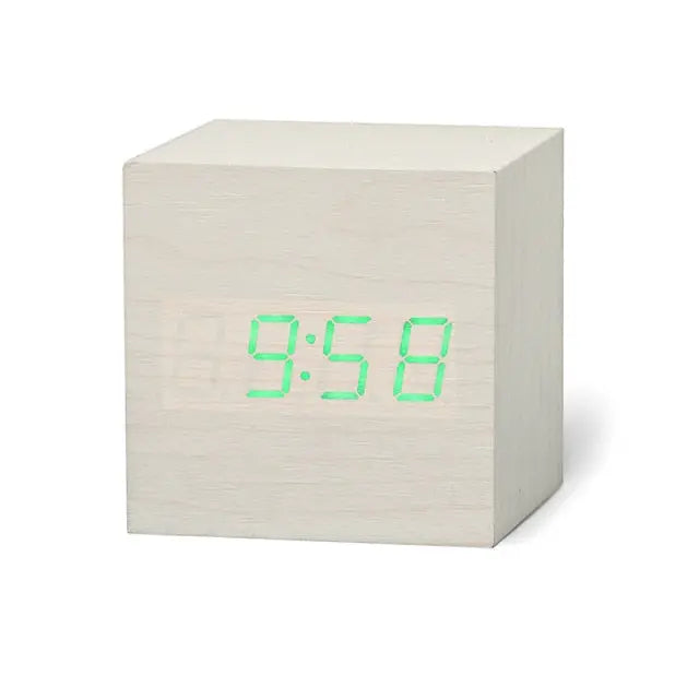 Sleek LED Timekeeper with Temperature & Date Display