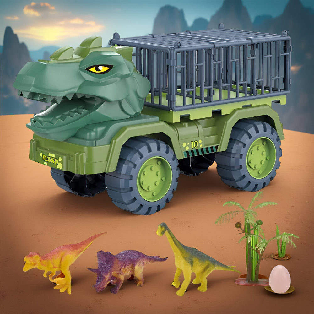 Jurassic Adventure Truck Playset with Carrying Cage and Figures