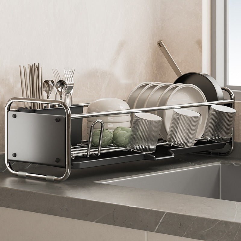 Space-Efficient Dish Drying Rack for Clutter-Free Kitchens