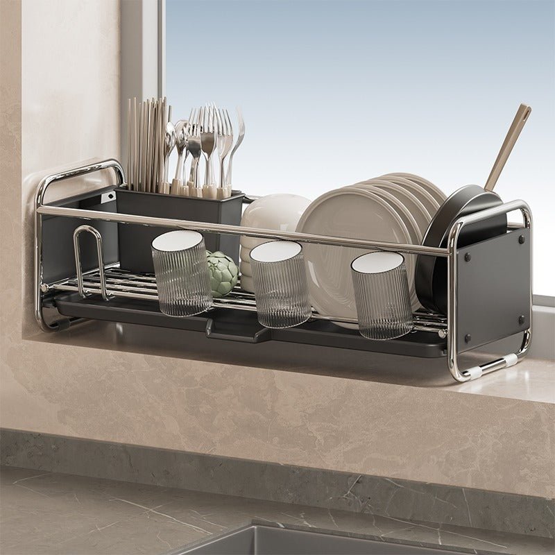 Space-Efficient Dish Drying Rack for Clutter-Free Kitchens