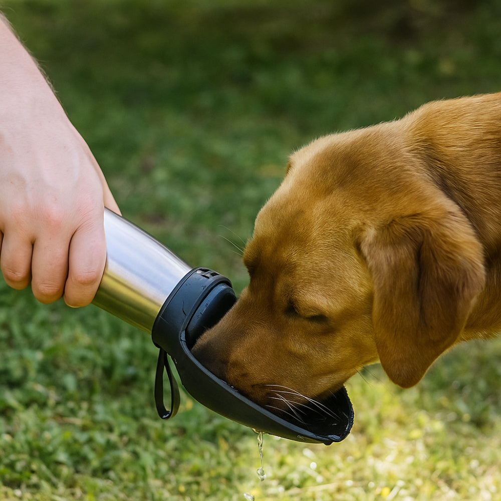 Portable Stainless Water Bottle for Dogs – Hydrate Anywhere