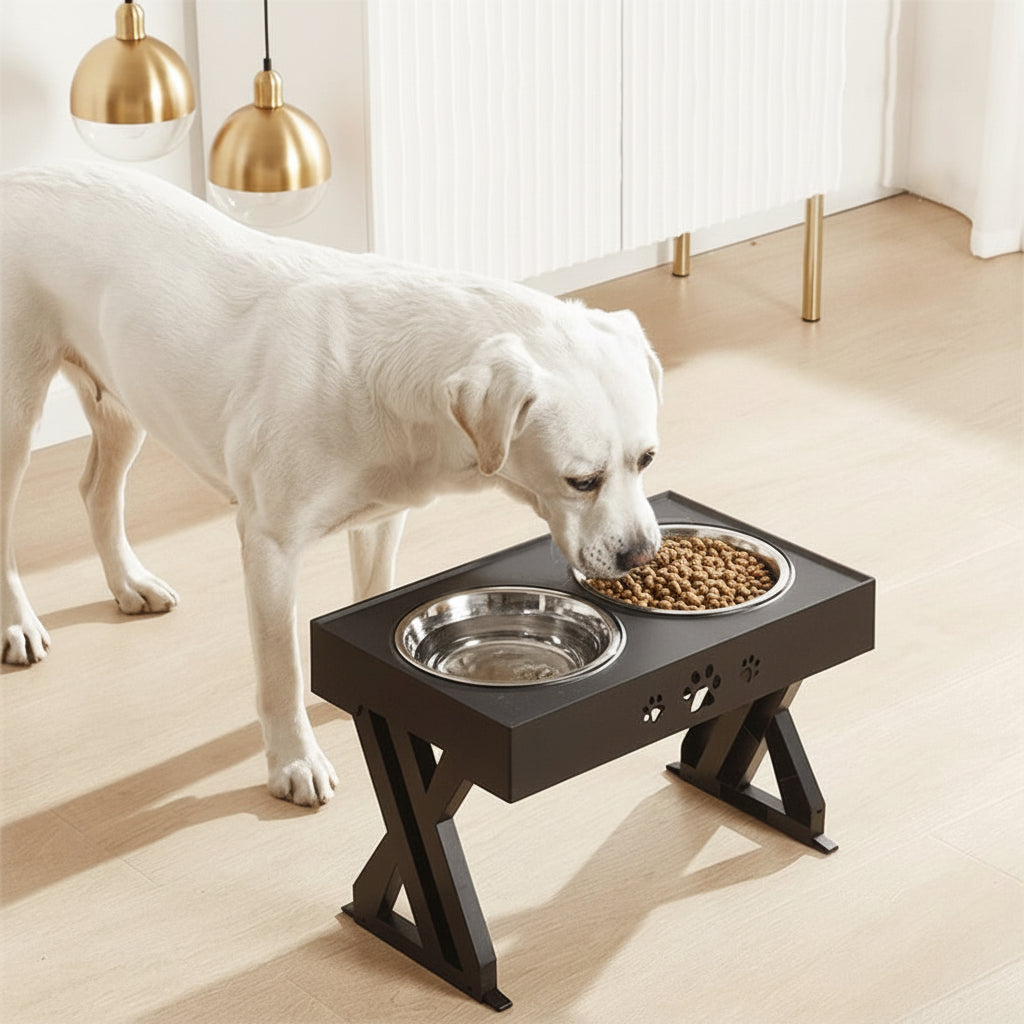 Customizable Raised Pet Feeding Station for Dogs