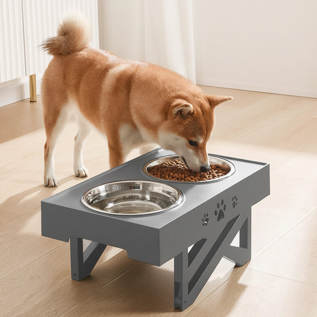 Customizable Raised Pet Feeding Station for Dogs