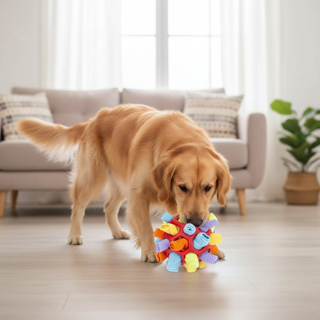 Engaging Snack Dispensing Ball for Dog Training and Fun