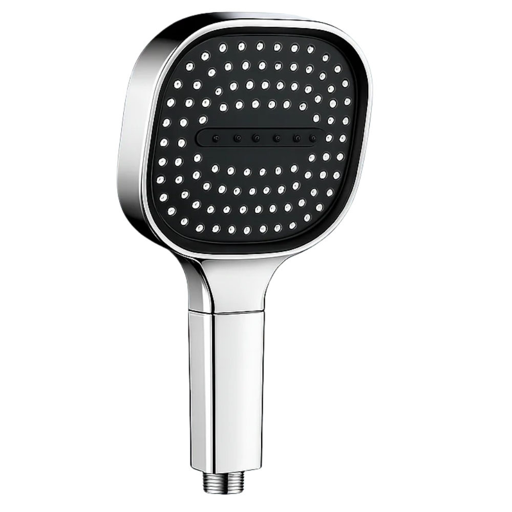 High-Pressure Showerhead with Water Filtration and Turbo Spray