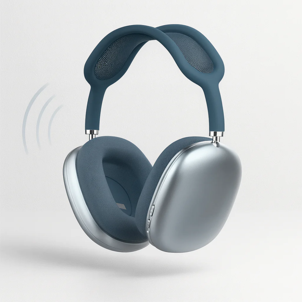 Bluetooth Over-Ear Headphones with Wireless Design and Noise Isolation
