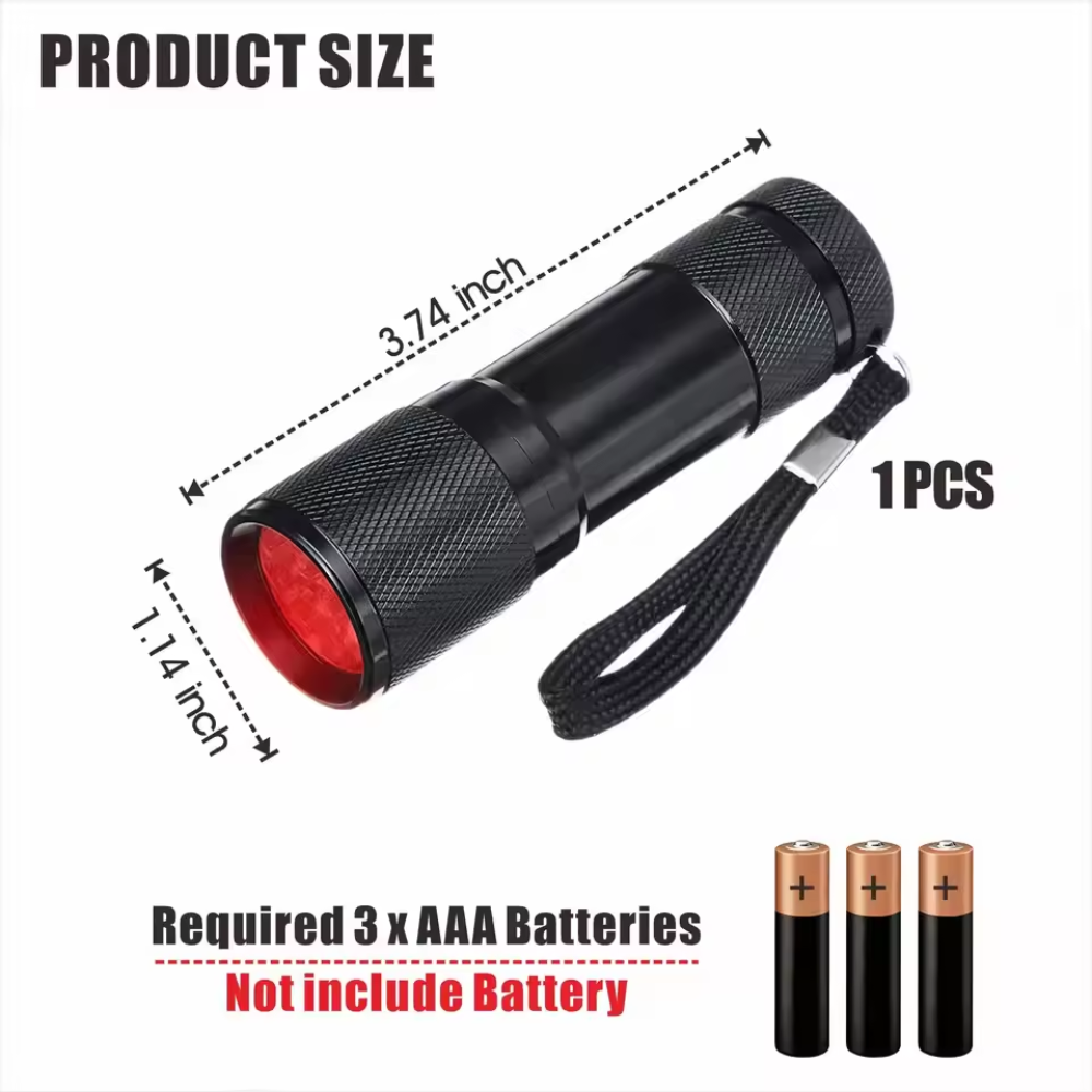 Handheld USB-Powered Infrared LED Light Device for Portability