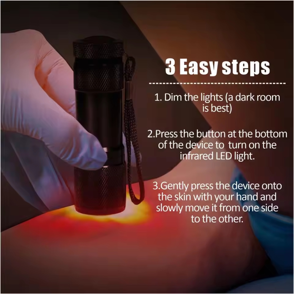 Handheld USB-Powered Infrared LED Light Device for Portability