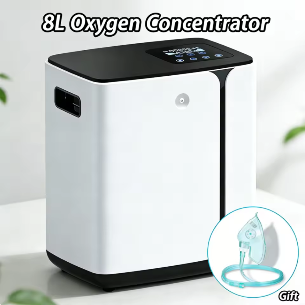 Home Use Portable Oxygen Machine with Adjustable Flow and Timer
