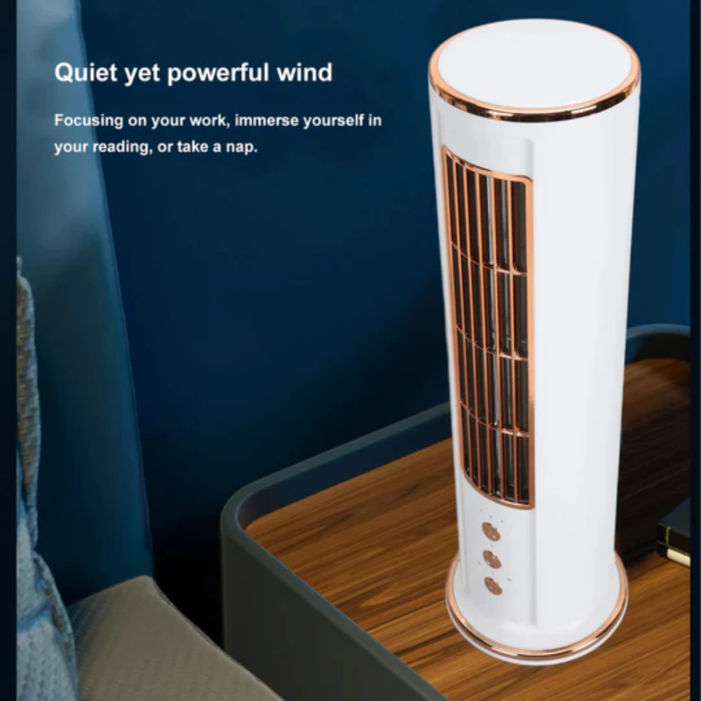 Desktop Air Cooler Fan without Blades – Remote Control Included