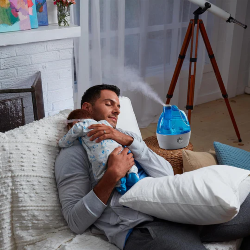Compact Cool Mist Humidifier for Home and Workplace