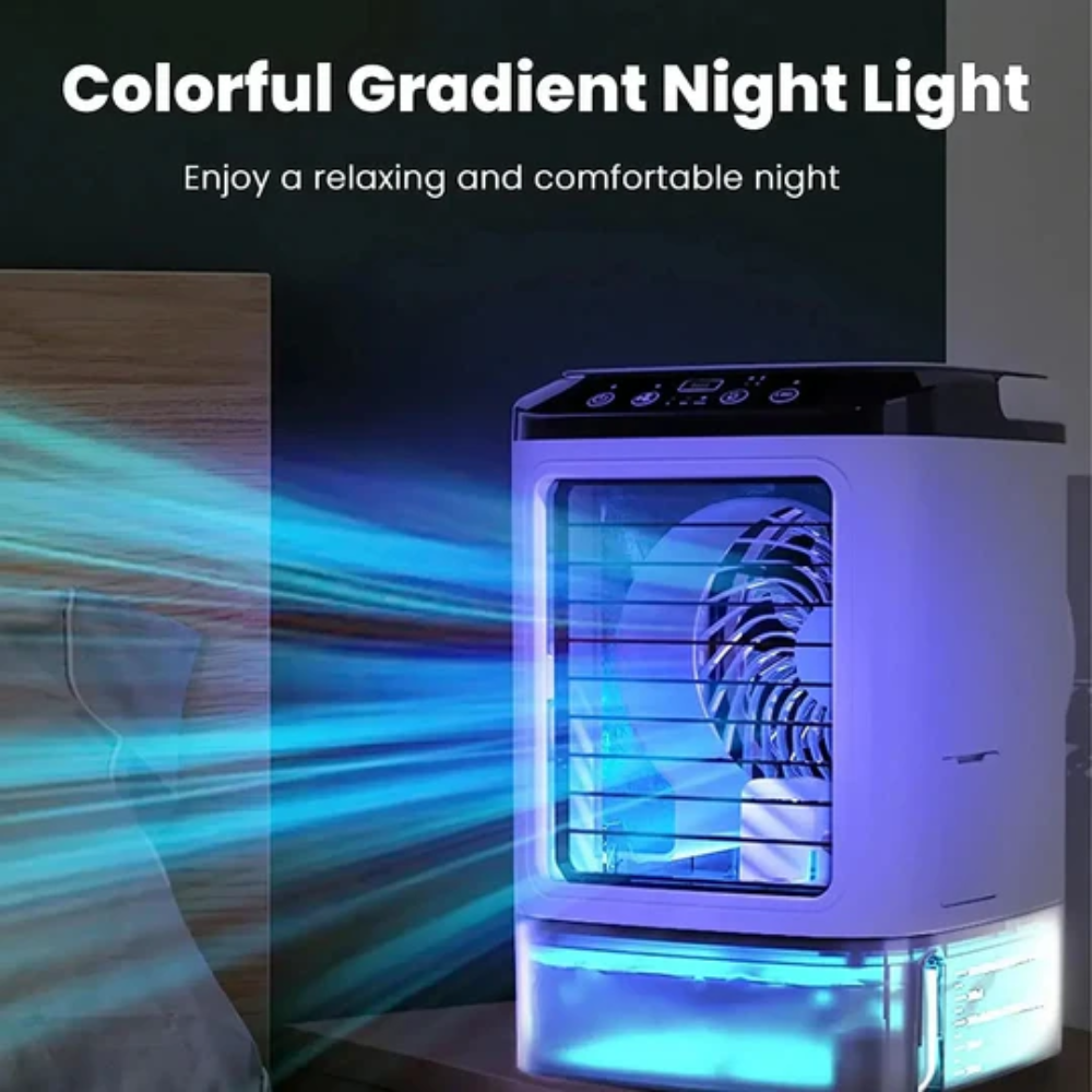 Compact Air Cooler with Ultrasonic Fan and 3 Speed Settings