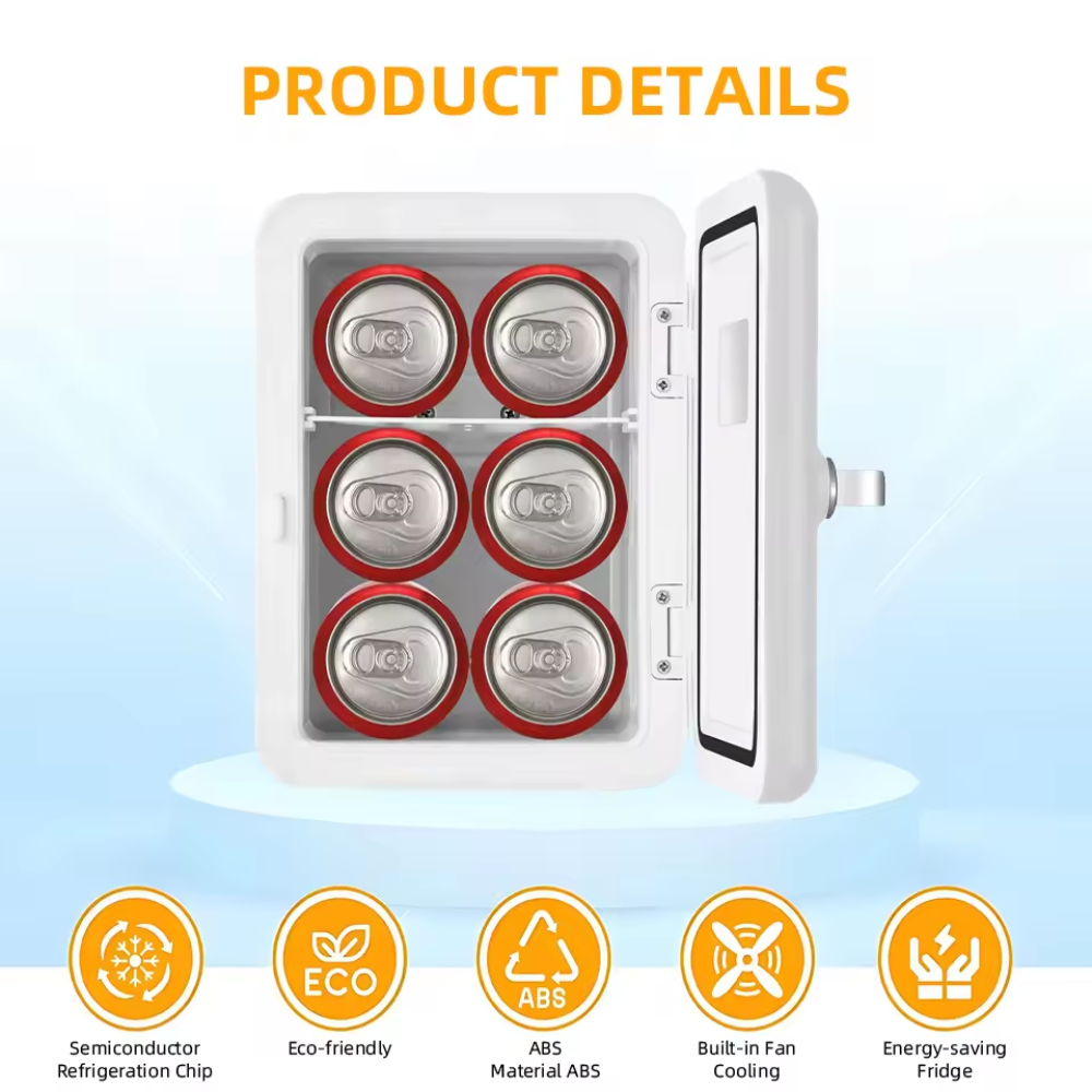Compact Beauty Fridge for Skincare and Cosmetics – Cooling & Heating
