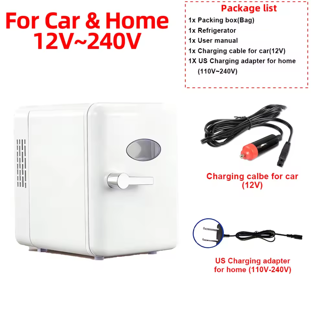 Compact Beauty Fridge for Skincare and Cosmetics – Cooling & Heating