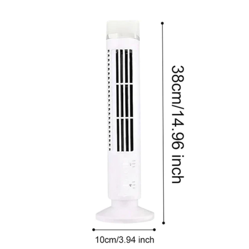 USB Leafless Fan Mini Air Conditioner for Portable Desktop Use