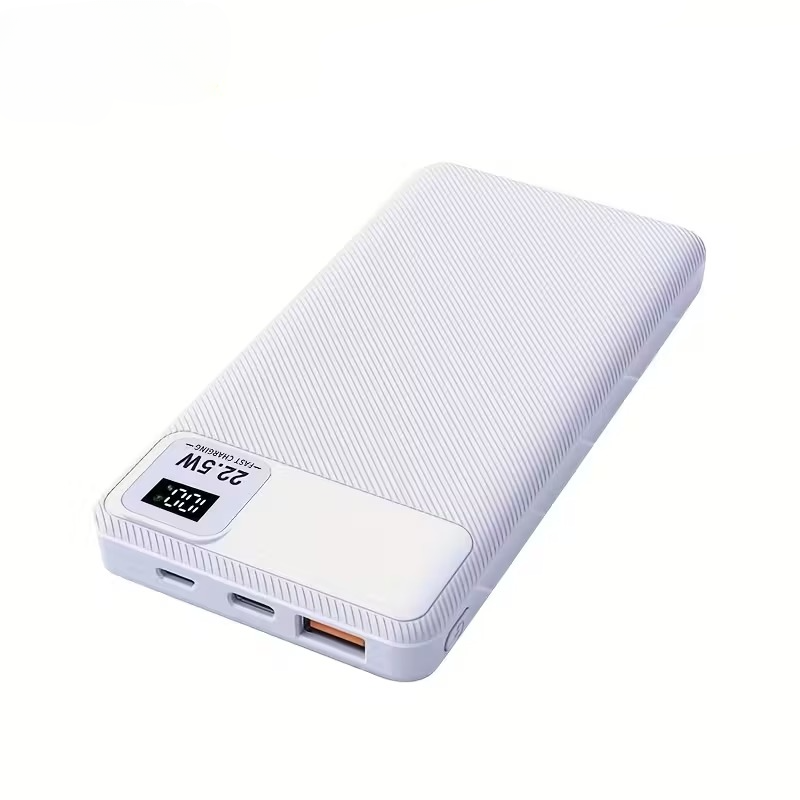 Compact Power Bank with LED Display - Multi-Interface Charging