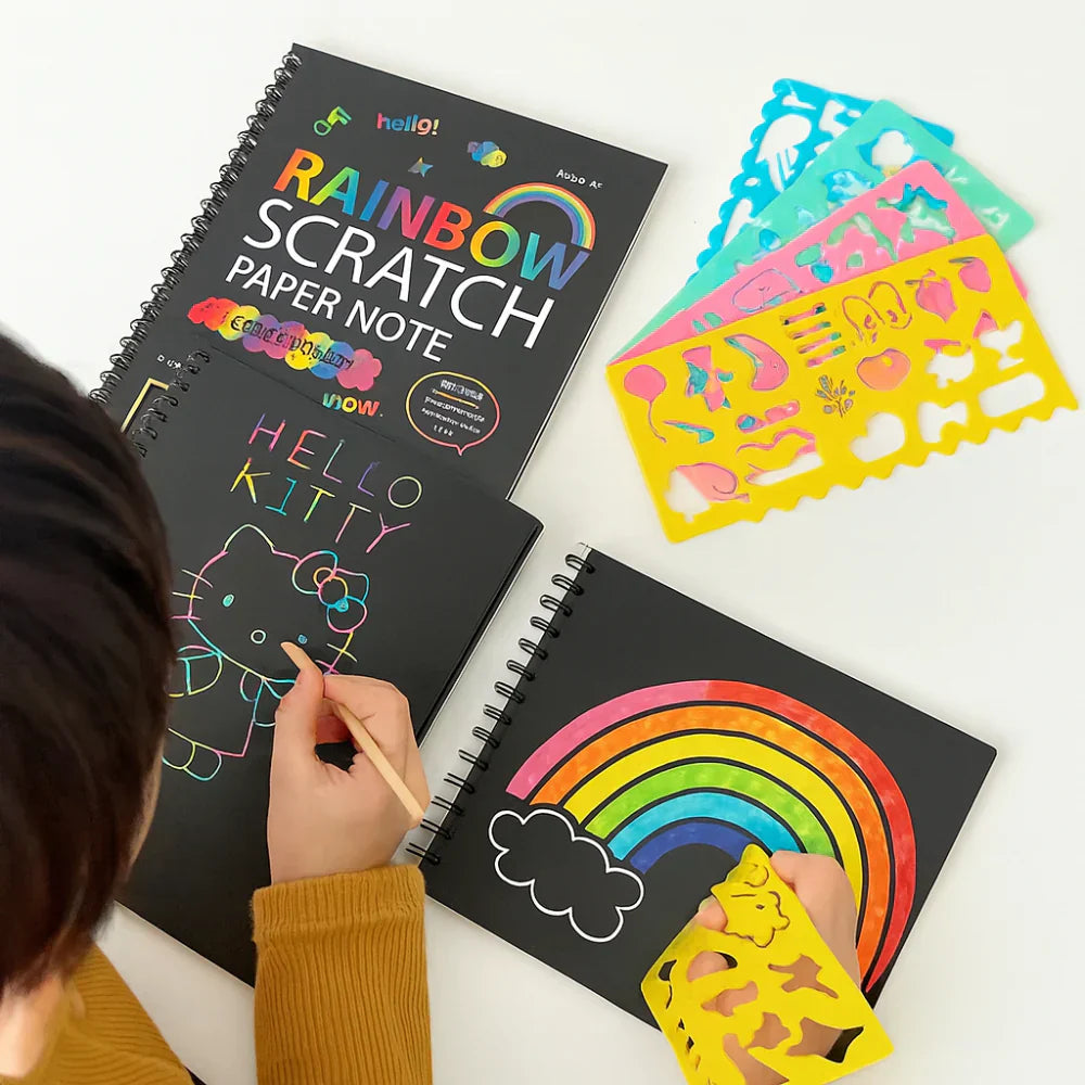 Vibrant Scratch-Off Art Paper Kit for Endless Creativity