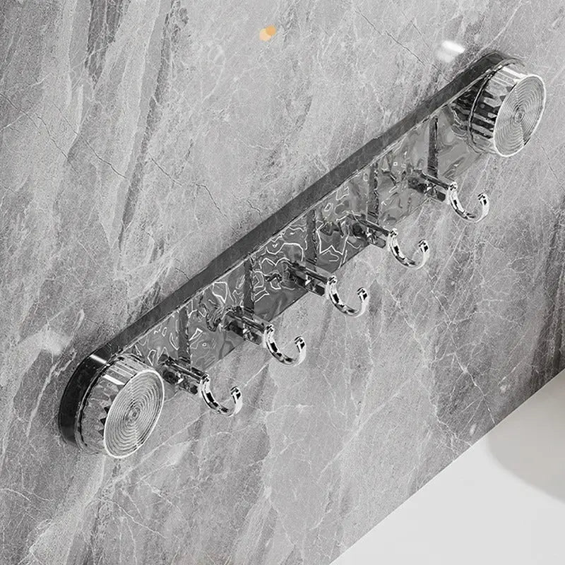 Drill-Free Mounting Hook Rack with Rotating Suction Cups – Stylish & Functional