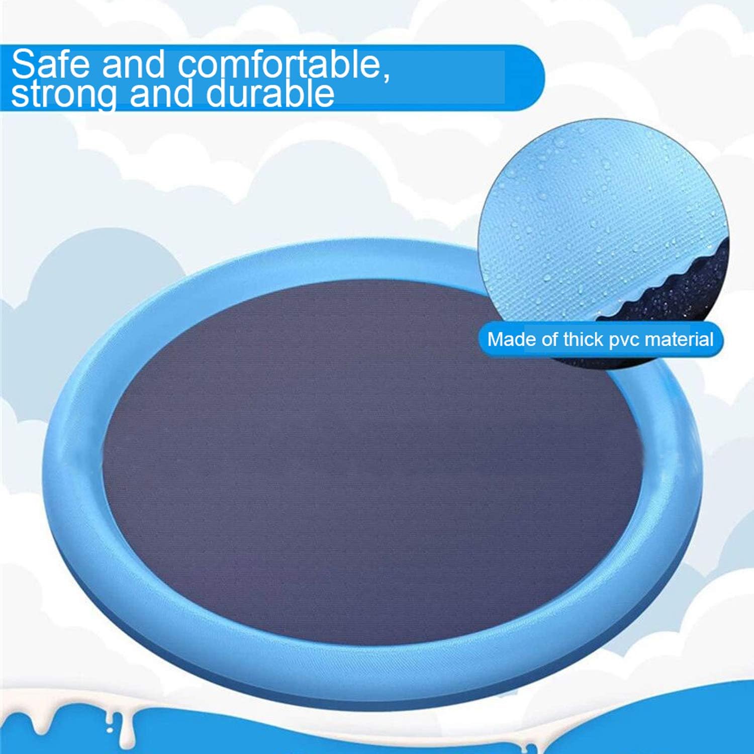 Outdoor Cooling Mat for Dogs – 60/67 Splash Pad with Sprinkler