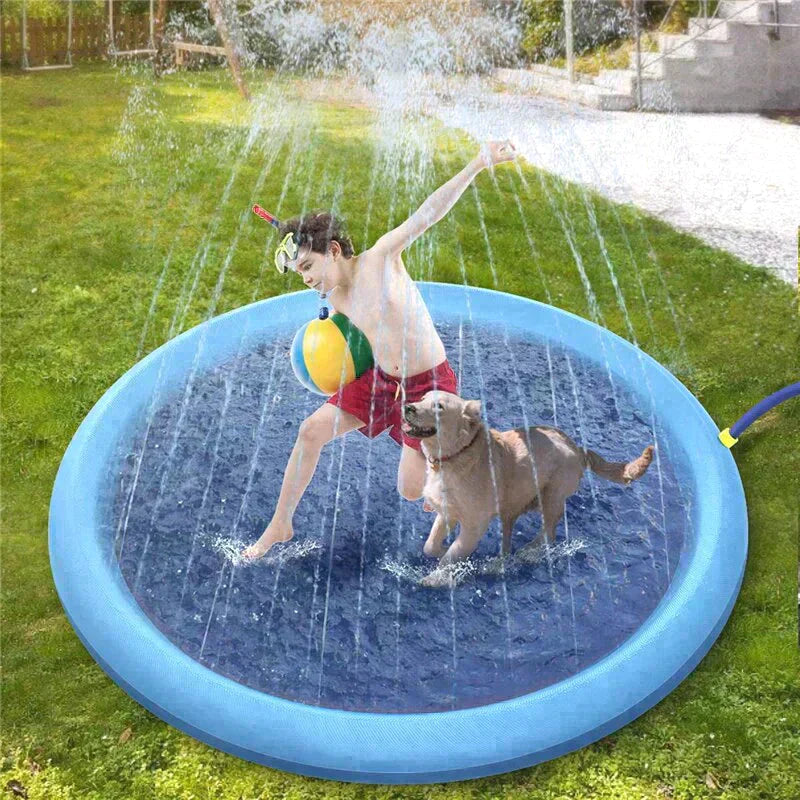 Outdoor Cooling Mat for Dogs – 60/67 Splash Pad with Sprinkler