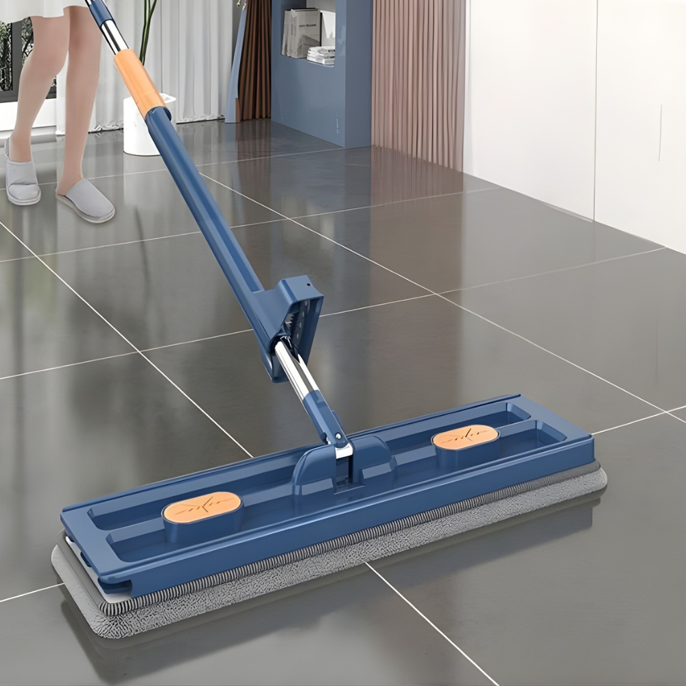 Effortless Clean: Extendable Microfiber Mop with Swivel Head