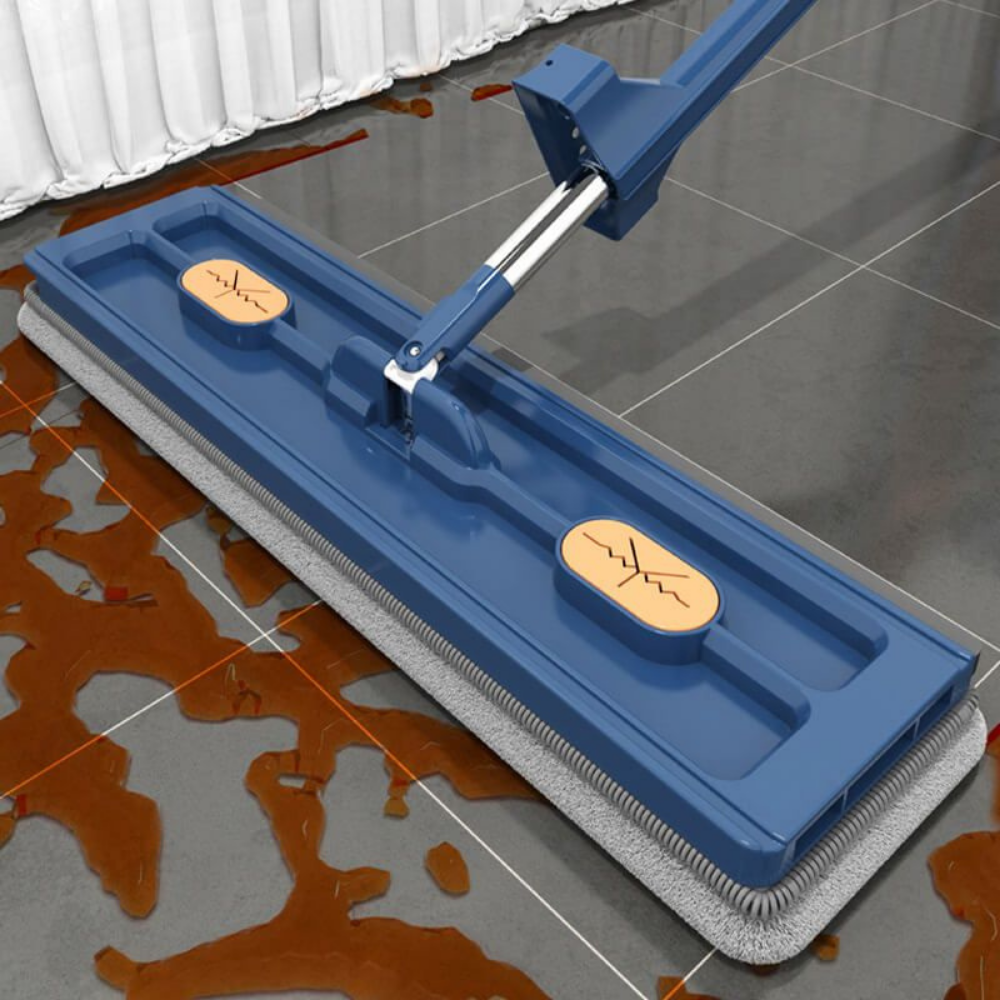 Effortless Clean: Extendable Microfiber Mop with Swivel Head