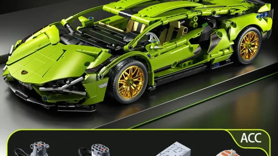Dynamic Racing Car Building Kit for Enthusiasts of All Ages