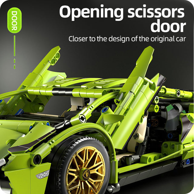 Dynamic Racing Car Building Kit for Enthusiasts of All Ages