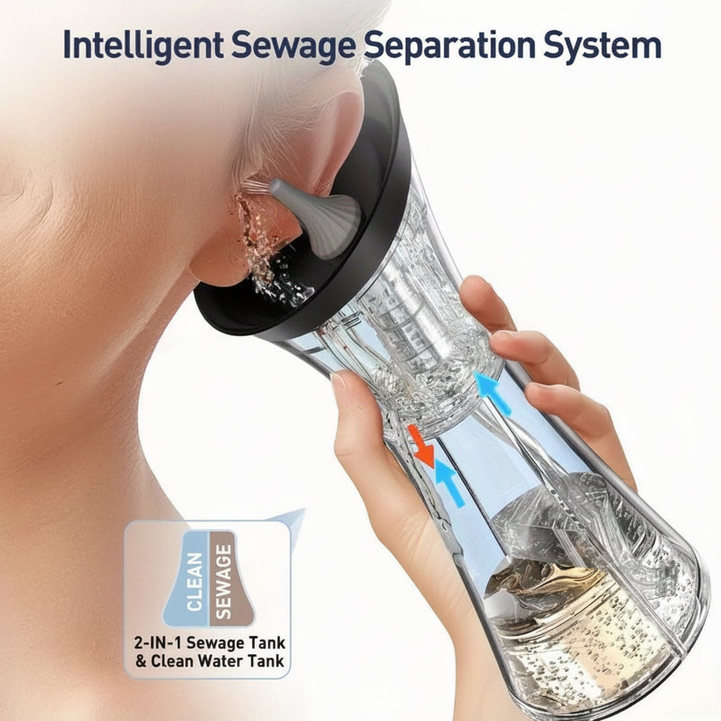 Rechargeable Ear Hygiene Cleaner with Gentle Water Flow