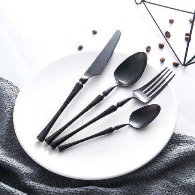 Sleek 24-Piece Stainless Steel Dining Cutlery Collection
